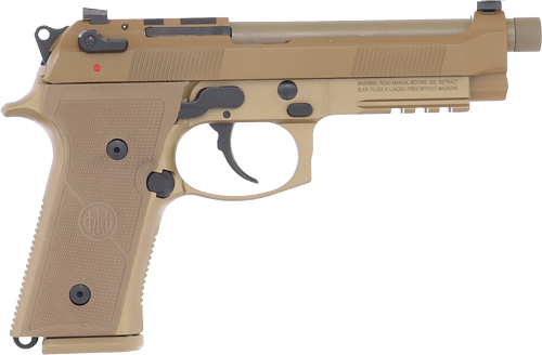 BERETTA M9A4 G 9MM 5.1" 18RD - TAN OPTICS READY THREADED USA