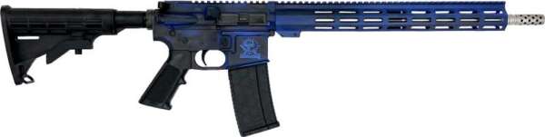 GLFA AR15 BATTLEWORN 223 WYLDE - 16" S/S BBL ROYAL BLUE