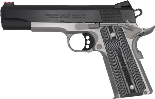 COLT COMPETITION 45ACP 5" 8RD - TWO TONE BLACK GREY G10 GRIPS