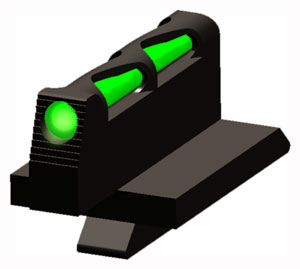 HIVIZ LITEWAVE FRONT SIGHT FOR - RUGER GP100 3-LITEPIPES