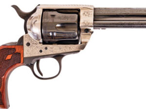 CIMARRON FRONTIER 357MAG PW FS - 4.75" ENGRAVED SILVER/BL WAL