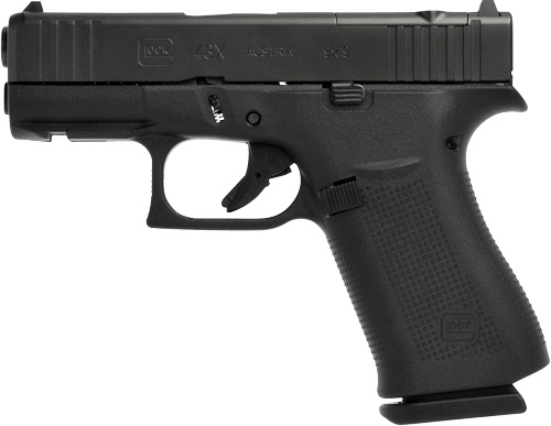 GLOCK 43X MOS 9MM LUGER FS 10 - SHOT BLACK FRONT RAILS