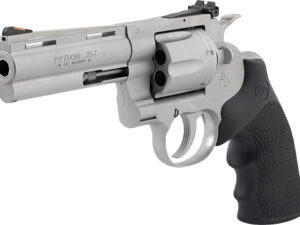 COLT PYTHON 357MAG 4.25" 6RD - MATTE STAINLESS HOGUE GRIPS