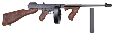 THOMPSON 1927A1 45ACP CARBINE - W/100 ROUND DRUM & 20RND. MAG.