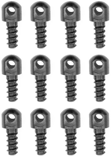 GROVTEC 1/2" WOOD SCREWS - 12-PACK BLACK