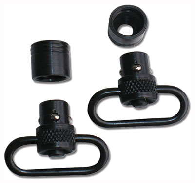 GROVTEC PUSH BUTTON SWIVEL SET - BLACK 1" 2-PACK