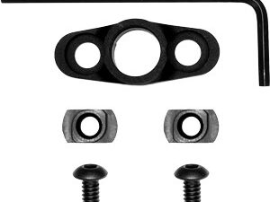 GROVTEC FLANGED PUSH BUTTON BS - M-LOCK FULL ROTATING BLACK