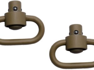 GROVTEC HD PUSH BUTTON SWIVELS - CERAKOTE FDE 1 1/4" 2-PACK