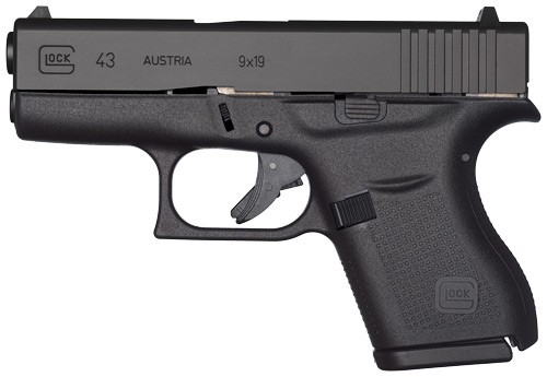 GLOCK 43 9MM LUGER FS 6-SHOT - BLACK