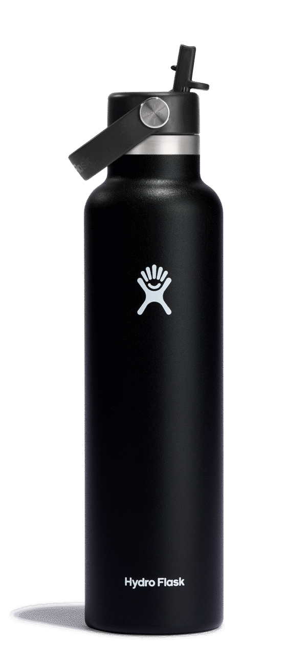 Standard Mouth 24oz Insulated Water Bottle w/ Flex Straw