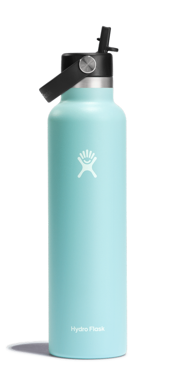 Standard Mouth 24oz Insulated Water Bottle w/ Flex Straw