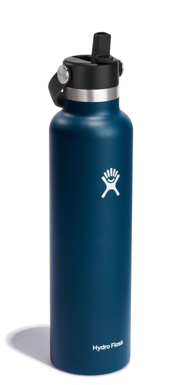 Standard Mouth 24oz Insulated Water Bottle w/ Flex Straw