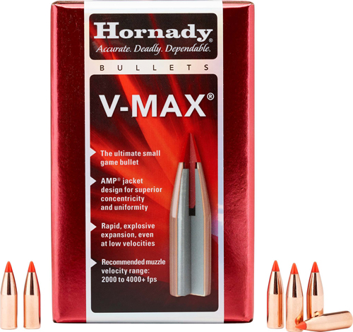 HORNADY BULLETS 6.5MM .264 - 95GR V-MAX 100CT 25BX/CS