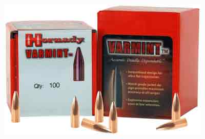 HORNADY BULLETS 22 CAL .224 - 60GR JSP 100CT 40BX/CS