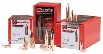 HORNADY BULLETS 30 CAL .308 - 208GR BTHP MATCH 100CT 15BX/CS