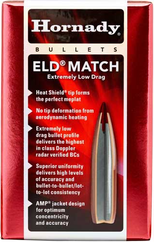HORNADY BULLETS 30CAL. .308 - 195GR ELD-MATCH 100CT 15BX/CS