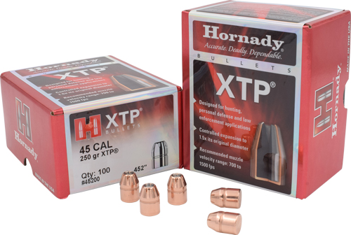 HORNADY BULLETS 45 CAL .452 - 250GR XTP 100CT 15BX/CS