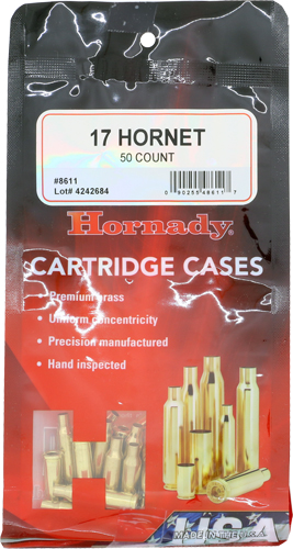 HORNADY UNPRIMED CASES 17 - HORNET 50 PACK 5PK/CS