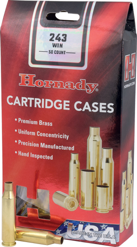 HORNADY UNPRIMED CASES 243 WIN - 50 PACK 5PK/CS