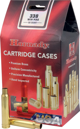 HORNADY UNPRIMED CASES 338 WIN - MAG 50 PACK 5PK/CS