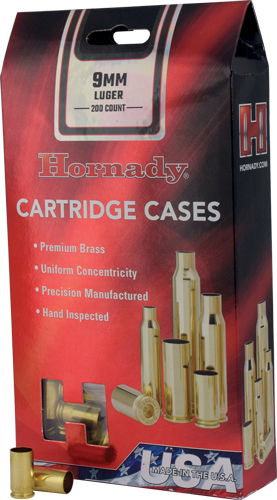 HORNADY UNPRIMED CASES 9MM - LUGER 200 PACK 5PK/CS