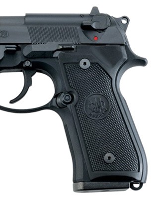 BERETTA GRIPS 92/96 FACTORY - BLACK PLASTIC