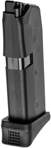 KCI USA INC MAGAZINE FOR GLOCK - 43 9MM 6RD BLK POLY W/GRIP EXT