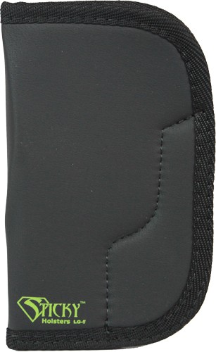 STICKY HOLSTERS LARGE REVOLVER - UP TO 4" BARREL RH/LH BLACK