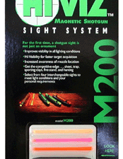 HIVIZ M200 SHOTGUN FRONT SIGHT - MAGNETIC FOR .171-.265" RIBS