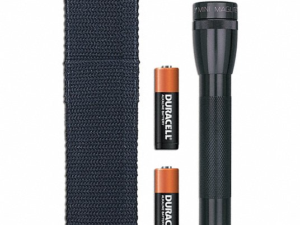 2 AA-Cell Mini Flashlight w/ Holster
