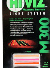HIVIZ M300 SHOTGUN FRONT SIGHT - MAGNETIC FOR .218-.328" RIBS