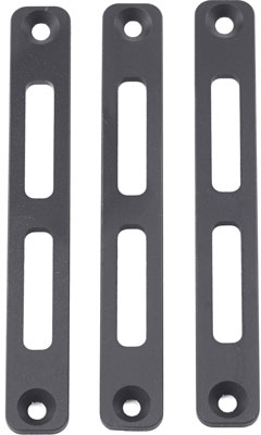 MANTICORE M-LOK PANEL FOR - TRANSFORMER RAILS 3 PACK BLACK