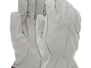 Cow Split Drvr Red Fleece Lnd w/Straight