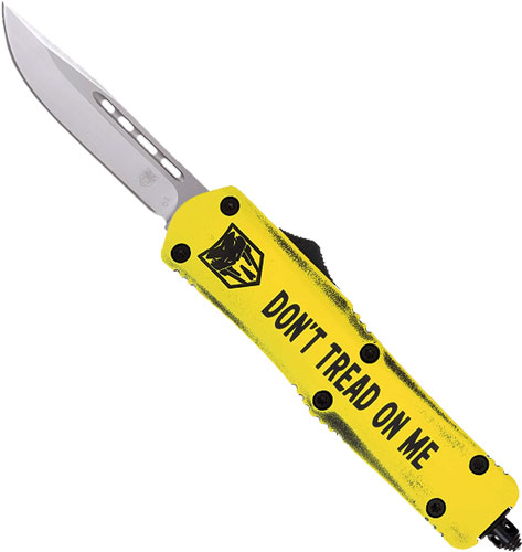 COBRATEC MEDIUM FS3 OTF DON'T - TREAD ON ME 3" DROP POINT
