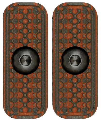 MI LEVER STOCK G10 M-LOK PANEL - RED/BLACK 2-PACK