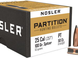 NOSLER BULLETS 25 CAL .257 - 100GR PARTITION 50CT