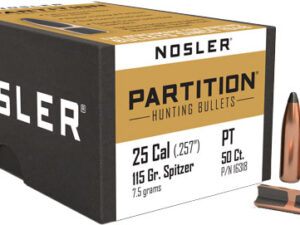 NOSLER BULLETS 25 CAL .257 - 115GR PARTITION 50CT
