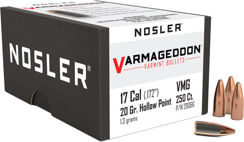 NOSLER BULLETS 17 CAL .172 - 20GR VARMAGEDDON FBHP 250CT