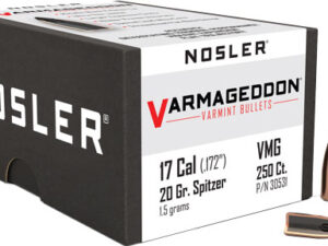 NOSLER BULLETS 17 CAL .172 - 20GR VARMAGEDDON TIPPED 250CT
