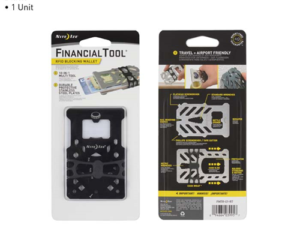 Financial Tool RFID Blocking Wallet