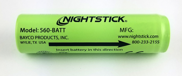 Rechargeable Lithium-Ion Battery for Select Nightstick Flashlights