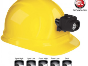 Dual-Light Headlamp w/Hard Hat Clip & Mount