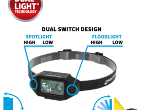 Low-Profile Multi-Function Dual-Light Headlamp