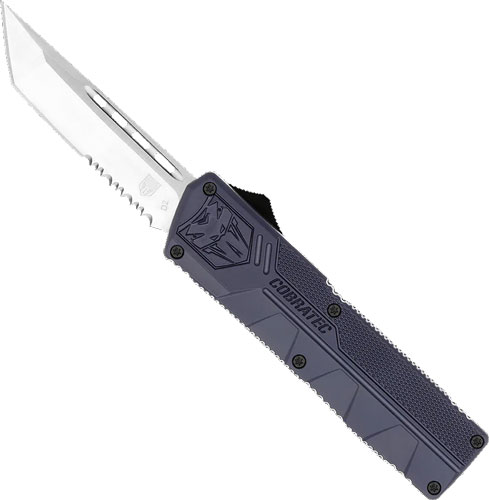 COBRATEC LIGHTWEIGHT OTF - NYPD BLUE 3.25" TANTO SERRATED