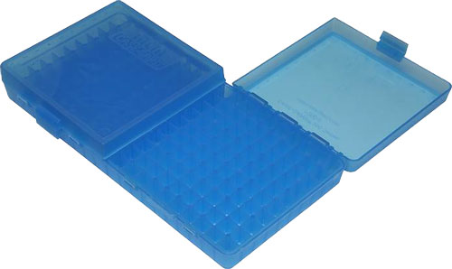 MTM AMMO BOX 45ACP/40SW/10MM - 200-ROUNDS CLEAR BLUE