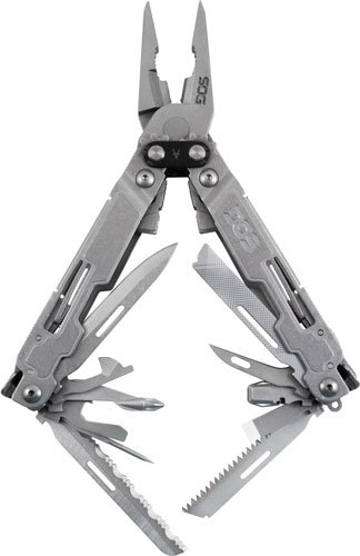 SOG MULTI-TOOL POWERACCESS DLX - STONEWASH W/SHEATH/HEX BIT KIT