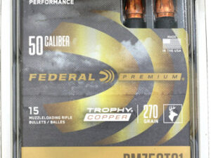FEDERAL 50CAL 270GR TROPHY - COPPER MZ/BOR LOCK 15RD 10BX/C