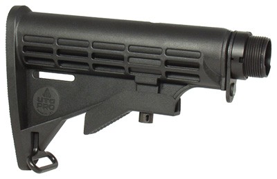 UTG STOCK ASSEMBLY AR-15 BLACK - 6 POSITION MIL-SPEC