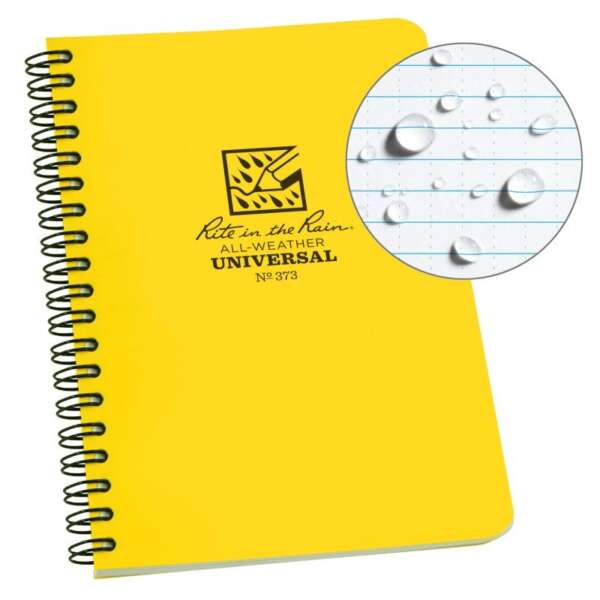 Polydura Side Spiral Universal Notebook - 4.625 x 7
