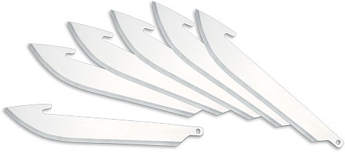 OUTDOOR EDGE 3" DROP POINT - REPLACEMENT BLADES 6-PACK